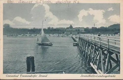 Timmendorfer Plage, Salle de plage, Pont d'atterrissage, Course 1930