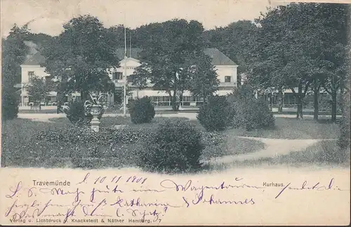 Travemünde, Kurhaus, gelaufen 1901
