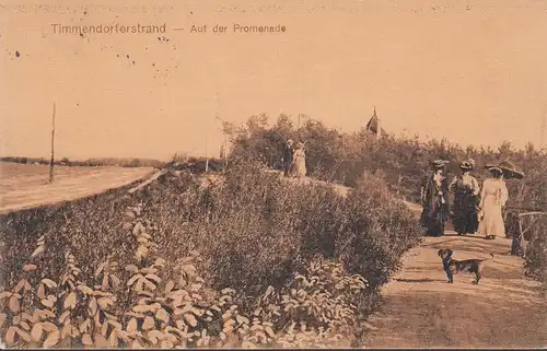 Timmendorfer Plage, Sur la promenade, couru en 1914