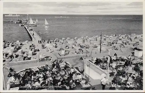 Timmendorfer Strand, Blick von der Strandhalle, Hotel Waldesruhe, gelaufen 1941