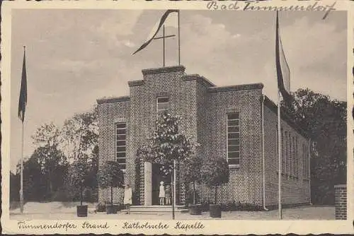 AK Timmendorfer Strand, Katholische Kirche, gelaufen 1934