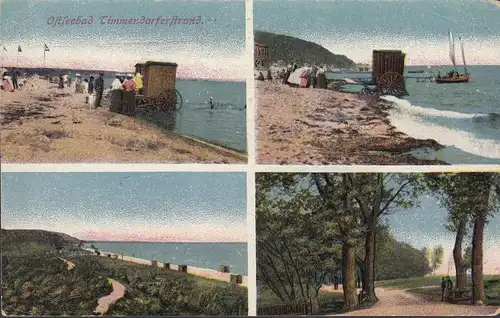 Timmendorfer Strand, Strandansichten, Mehrbild, gelaufen 1925