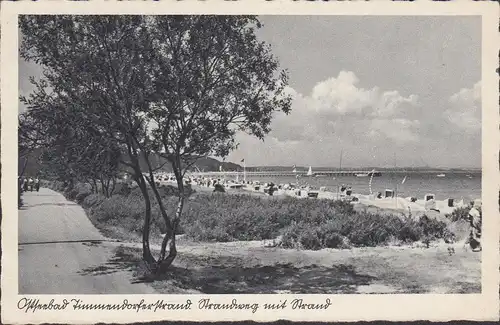 Timmendorfer Strand, Strandweg mit Strand, gelaufen 1939