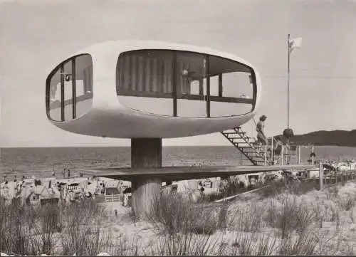 Binz, Turm des Wasserrettungsdienstes, gelaufen 1980