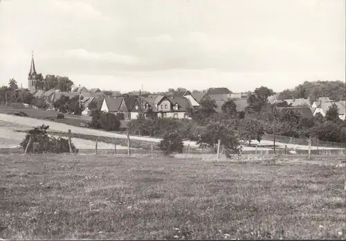 Neudorf, vue de la ville, église, couru 1980
