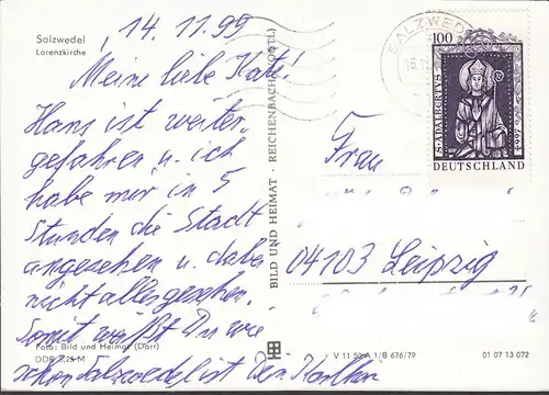 Salzwedel, Lorenzkirche, gelaufen 1999