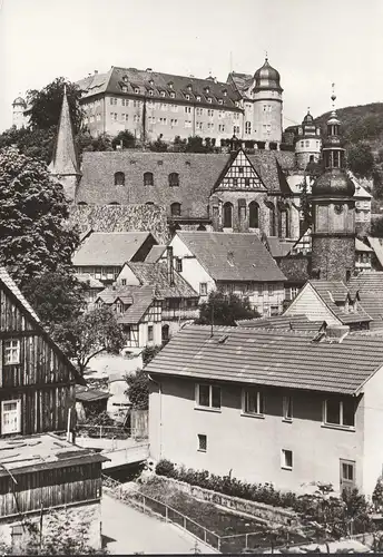 Stolberg, Blick zum Schloß, Teilansicht, gelaufen 1985