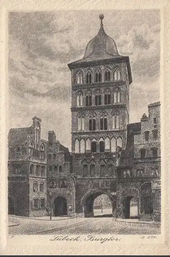 Lubeck, porte du château, incurvée