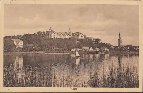 Plön, Plöner See, Schloß, gelaufen 1914