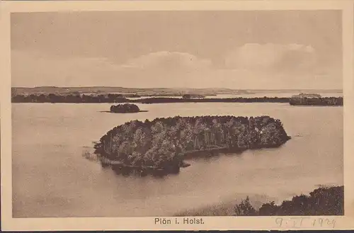 Plön, Plöner See, ungelaufen- datiert 1924