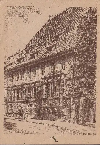 Alt- Hildesheim, Kaiserhaus, gelaufen 1947