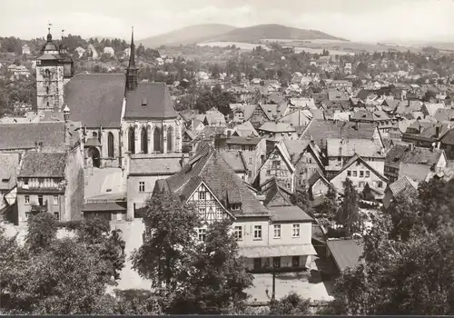 Écran étroit, vue de ville, église, incurvée