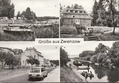 Zwenzow, Campingplatz, Dorfstraße, Erholungsheim, Schleuse, gelaufen 198?