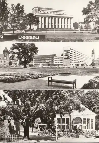 Dessau, Gaststätte, Intim-Bar, Theater, Teehäuschen, ungelaufen