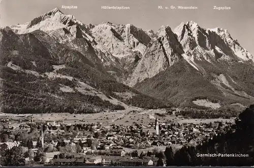 Garmisch-Partenkirchen, Stadtansicht, ungelaufen