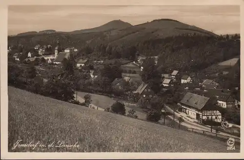 Jonsdorf, Blick nach der Lausche, ungelaufen