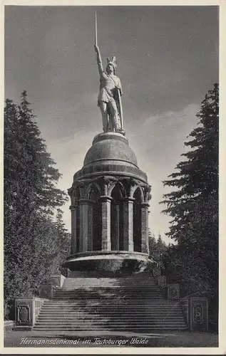 Detmold, Hermannsdenkmal, gelaufen 1938