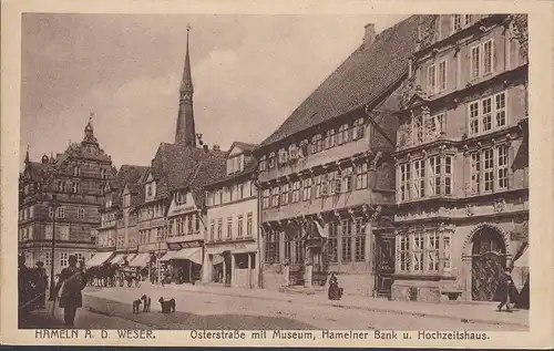 Hameln, Osterstraße, Museum, Bank, Hochzeitshaus, ungelaufen