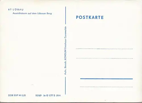 Löbau, tour d'observation sur la montagne de Lölbauer, incurvée