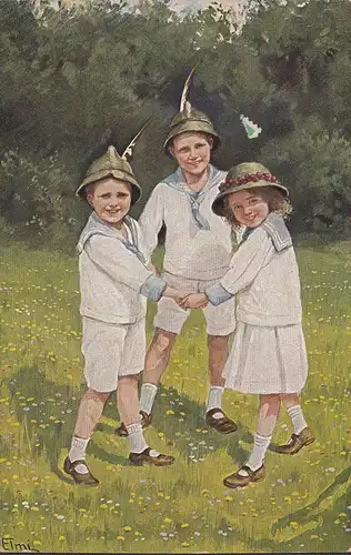 Künstler-AK Elmi, Sommerlust, ungelaufen- datiert 1919