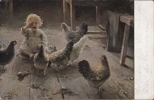 Artiste AK J. Gorokhoff, Sans-Pouvoir, inachevé- date 1918