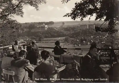 Bad Kösen, Blick vom Himmelreich nach Rudelsburg, gelaufen