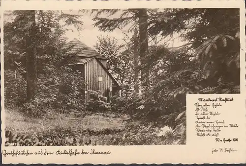 Ilmenau, Goethehäuschen auf dem Kickelhahn, ungelaufen