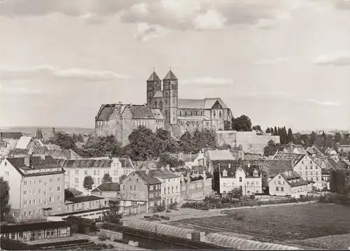 Quedlinburg, Stadtansicht, Stift Quedlinburg, gelaufen