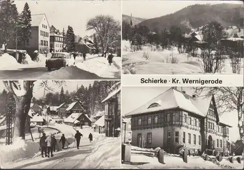 Schierke, Stadtansichten im Winter, gelaufen