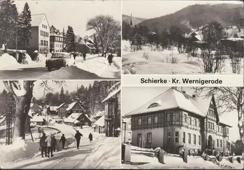 Schierke, vue de la ville en hiver, couru