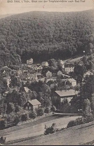 Bad Thal, Blick von der Tropfsteinhöhle nach Bad Thal, ungelaufen