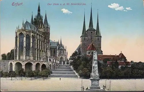 Erfurt, Dom, Severikirche, Denkmal, ungelaufen