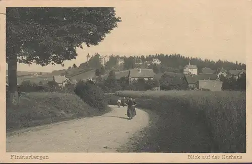 Finsterbergen, Blick auf das Kurhaus, gelaufen