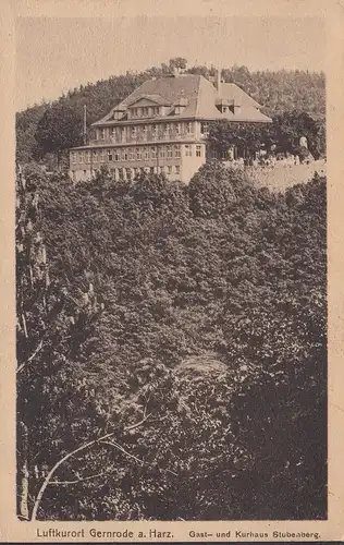 Gernrode, Gast- und Kurhaus Stubenberg, couru en 1925