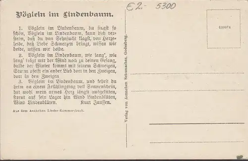 Bad Godesberg, Aennchen Haus, Godenburg, Der Lindengarten um 1910, ungelaufen