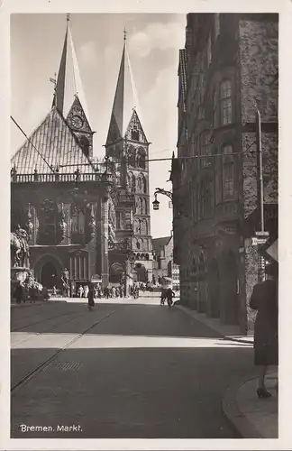 Bremen, marché, poste de terrain, couru 1941