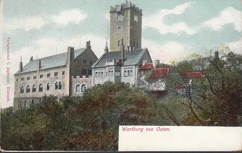 Eisenach, Wartburg von Osten, ungelaufen