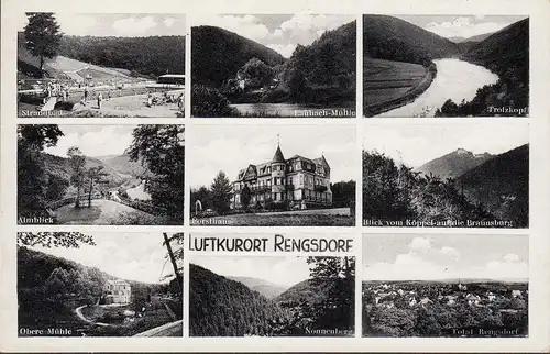 Rengsdorf, Strandbad, Forsthaus, Obere Mühle, ungelaufen