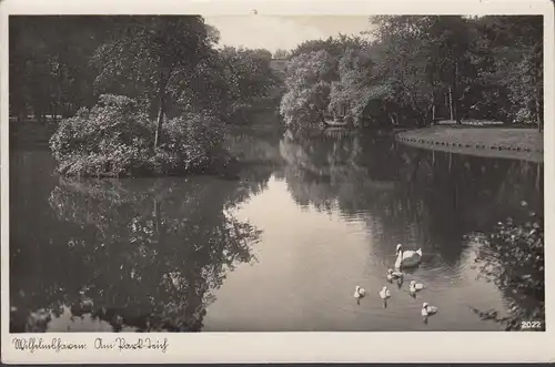 Wilhelmshaven, Am Park-Teich, ungelaufen