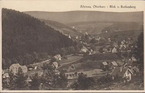 Altenau, Haute résine, vue du Rothenberg, incurvée