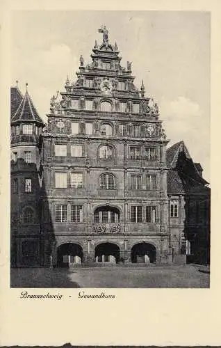 AK Braunschweig, Gewandhaus, gelaufen 1937