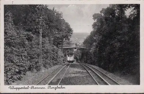 Wuppertal-Barmen, Bergbahn, gelaufen 1943