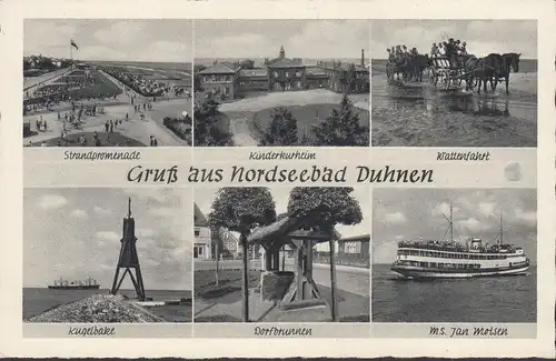 Duhnen, Ballon, Kinderkurheim, MS Jan Molsen, Fontaine du village, non-fuit