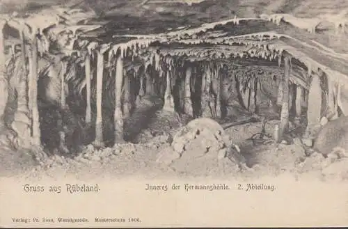 Gruss aus Rübeland, Hermannshöhle, 2. Abteilung, ungelaufen