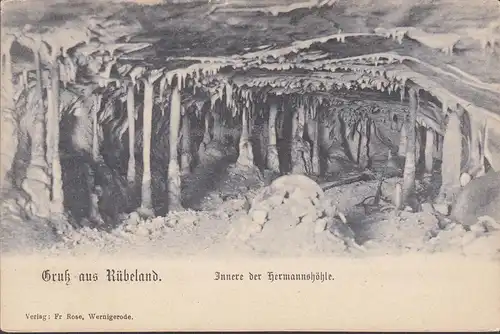 Gruß aus Rübeland, Inneres der Hermannshöhle, ungelaufen