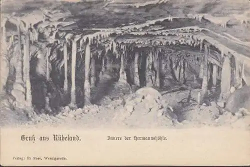 Gruß aus Rübeland, Inneres der Hermannshöhle, ungelaufen