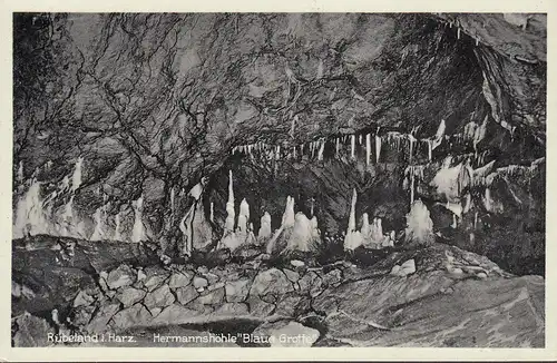 Rübeland, Hermannshöhle, Blaue Grotte, ungelaufen