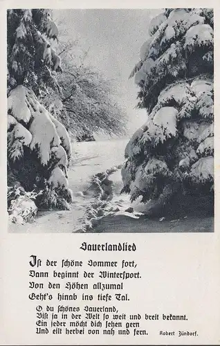 Sauerlandlied, Ist der schöne Sommer fort, Robert Zündorf, ungelaufen