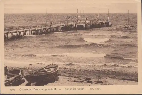 Ostseebad Brunshaupten, Landungsbrücke, Boote, ungelaufen