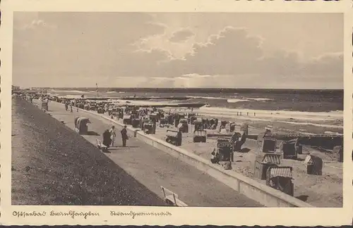 Ostseebad Brunshaupten, Strandpromenade, Strand, Strandkörbe, ungelaufen